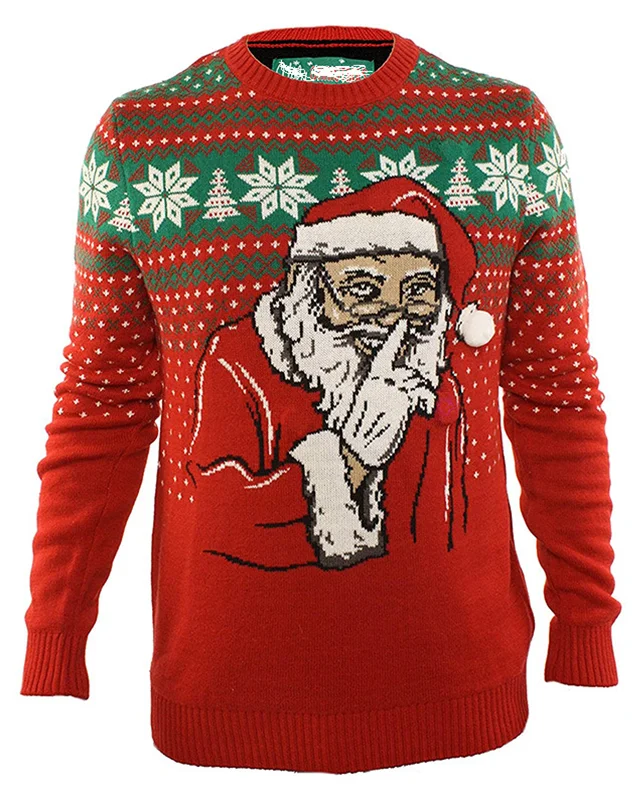 Metallic Knit TopsDeluxe Secret Santa Christmas Sweater